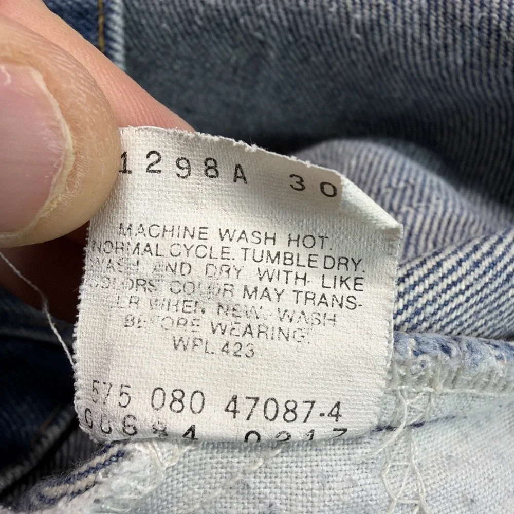 Vintage 80's Levi's 684 Orange Tab Bell Faded Denim‎ Jeans 36x33 (Fits 33x28)